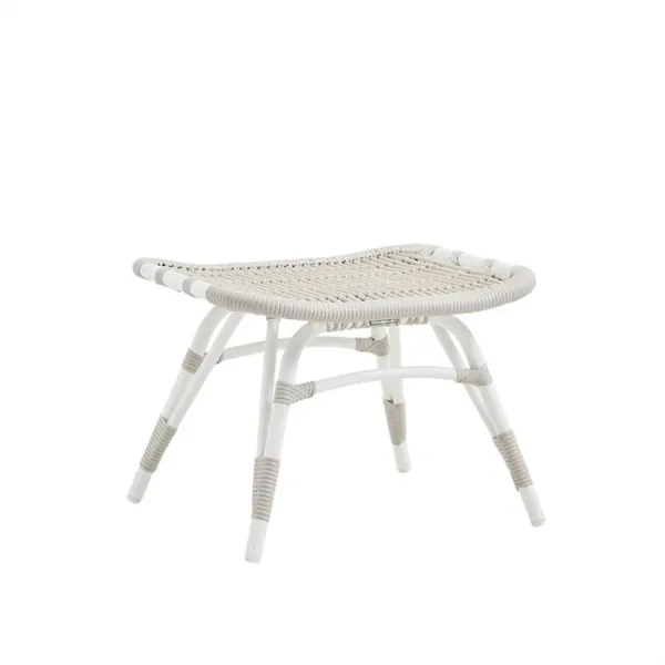 Sika Design Monet fotskammel - Dove White - inkl. B451 beige pute